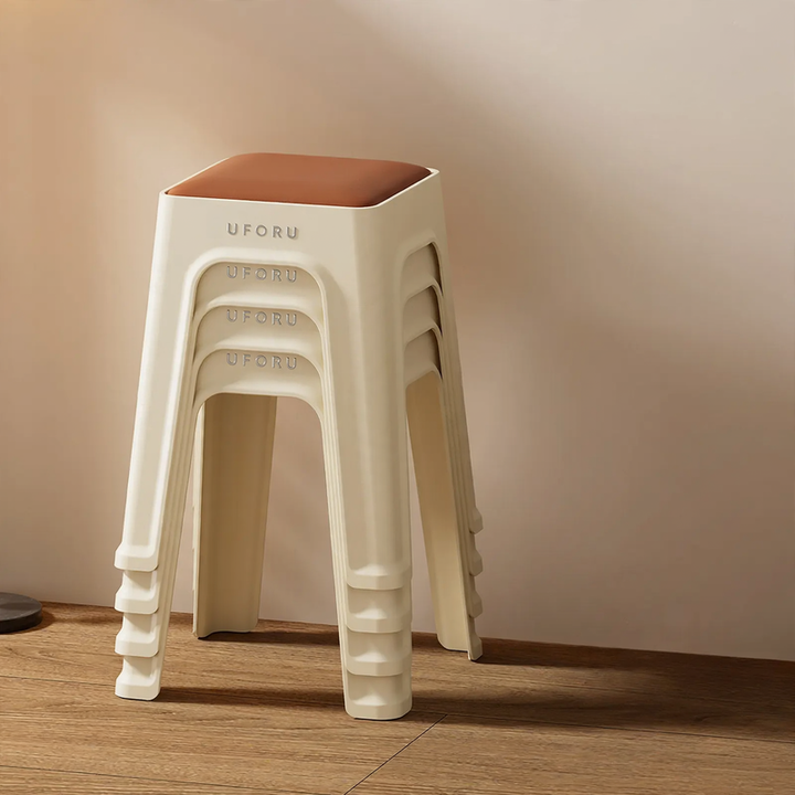 Plastic stackable stool, reinforced, model DA1408