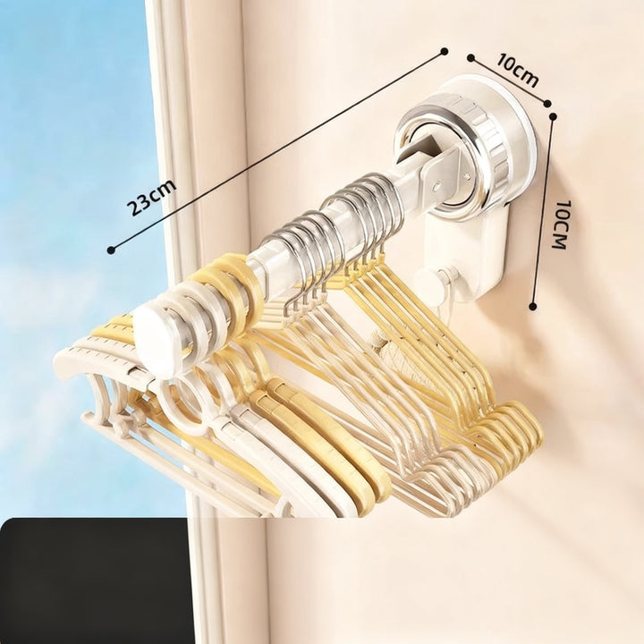 Suction Cup Clothes Rack, extensible