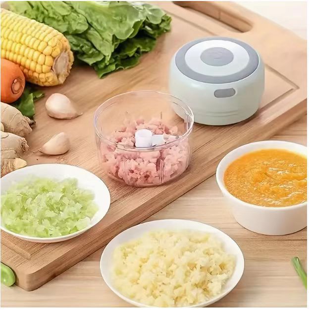 Portable electric chopper, cordless, 100-250 ml