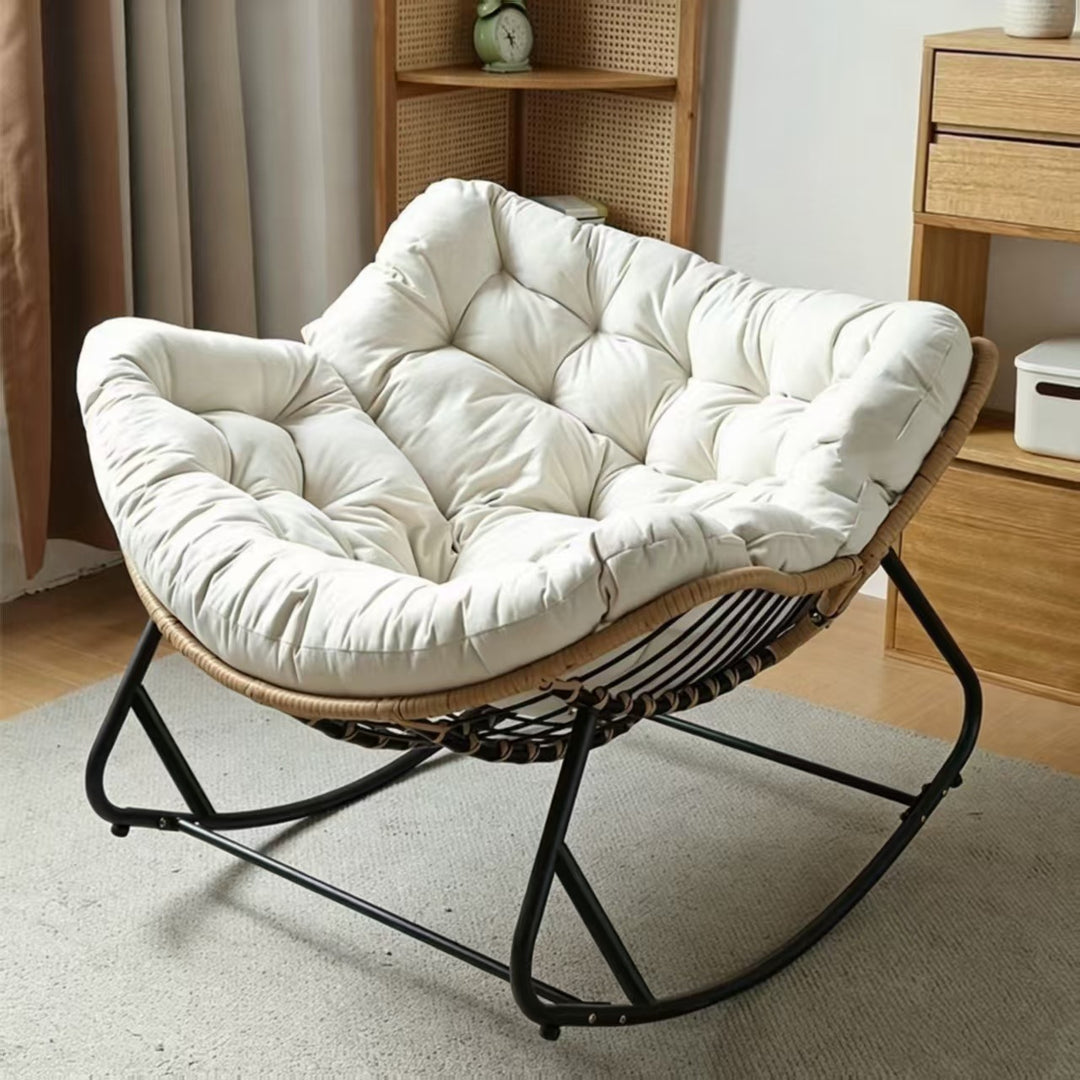 Metal rocking chair for balcony and terrace