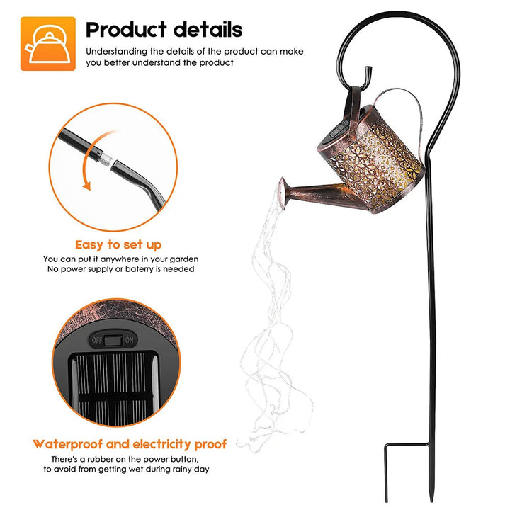 BowLift | Solar Watering Can Light