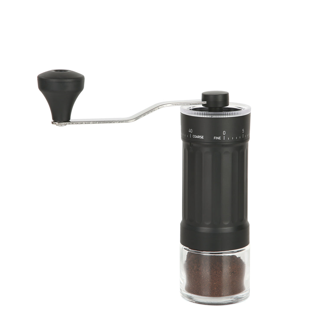 Hand coffee grinder with steel core, luxury design