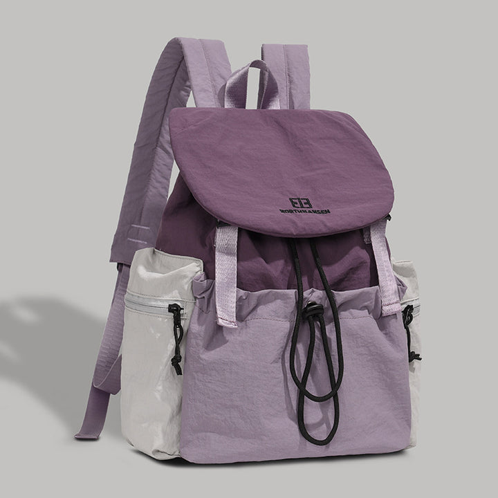 Backpack with contrasting colors, 20–35 L, oxford fabric