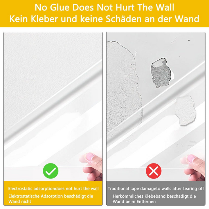 Electrostatic Wall Stickers | Say goodbye to scrapes and scratches | Bowlift