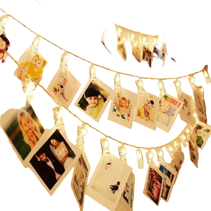 BowLift | LED Photo Clip String Light Warm Memories Design