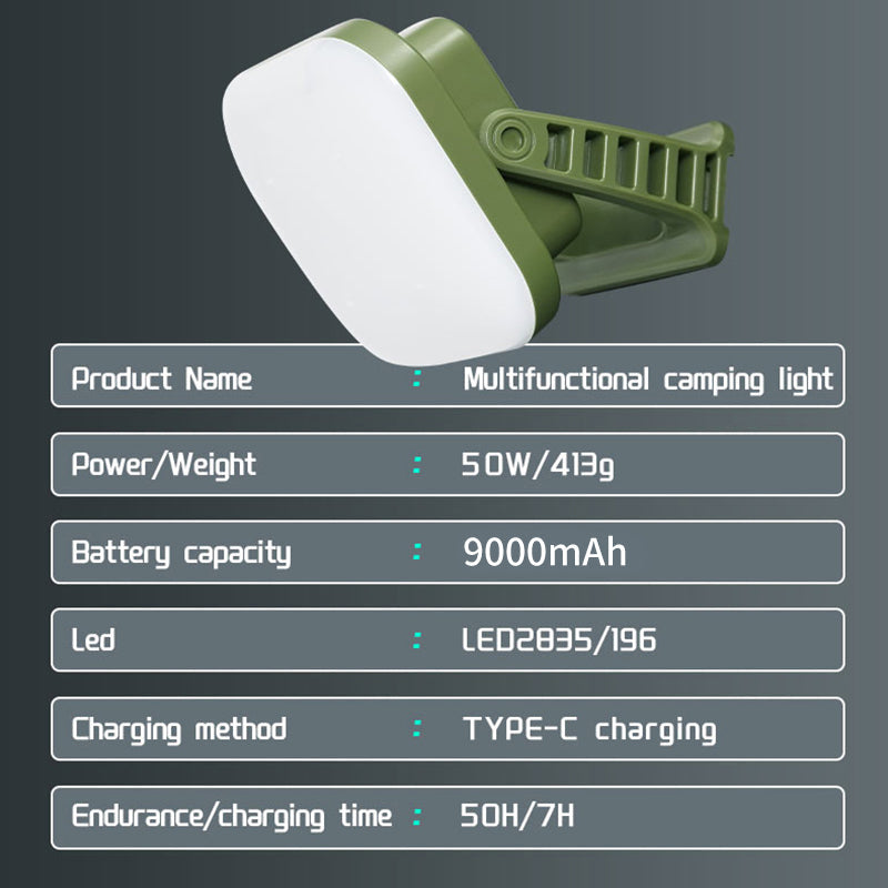 Rechargeable LED Camping Lamp with Magnets Bowlift