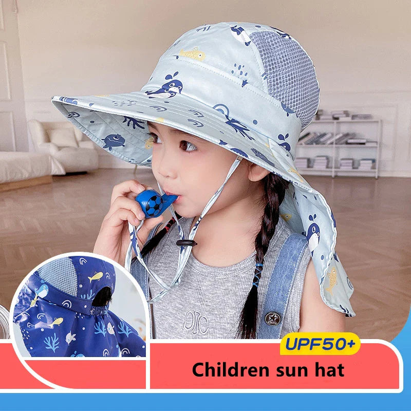 BowLift | Children's Sun Hat with UPF 50+ - Adjustable Chin Straps and Wide Brim