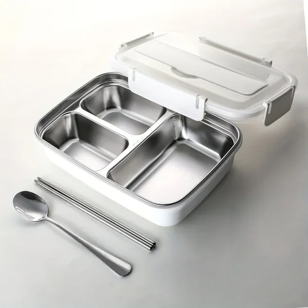 Leak-proof lunch box made of stainless steel with 3/4 compartments Bowlift