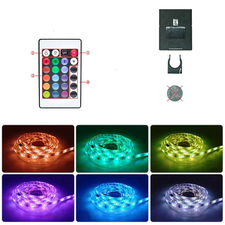 BowLift | RGB LED Strip with USB Connection - Color Changing Light for Ambient and TV Backlighting