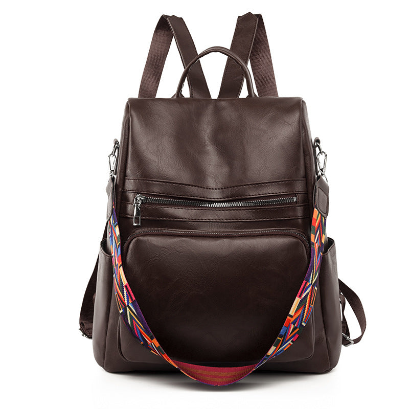 Women's backpack made of PU, modern style