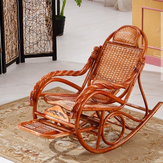 Rattan rocking chair, country style
