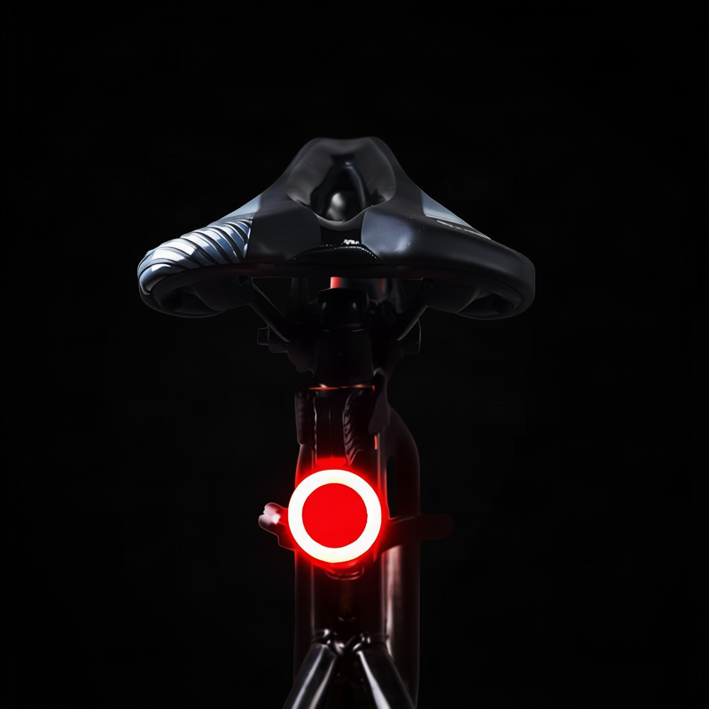 LED bicycle light with USB charging