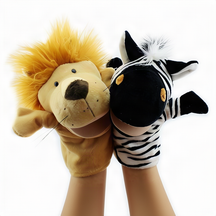 Plush Hand Puppet Lion, 24 cm