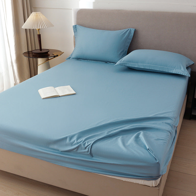 Cotton fitted sheet set, 1.2 m, solid colors