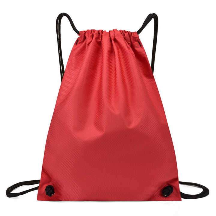 Sporty backpack with drawstring, 20–35 L, oxford fabric