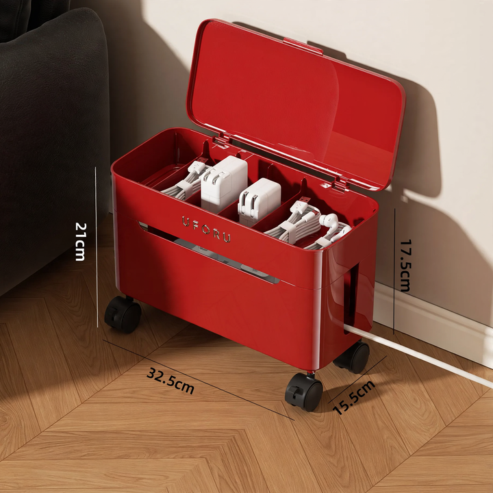 Cable organizer with wheels, double-layered, model DD2626