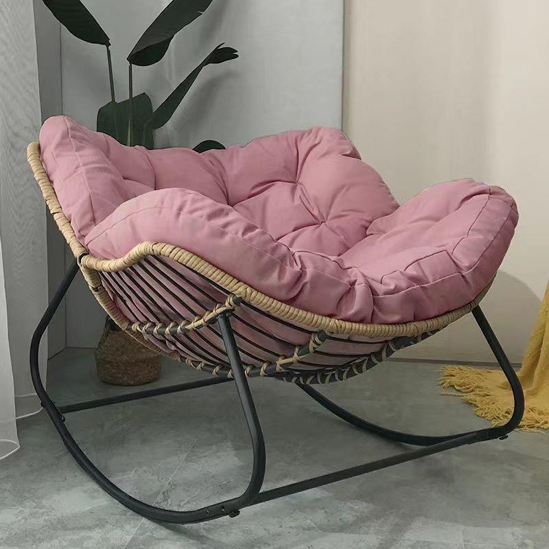 Metal rocking chair for balcony and terrace