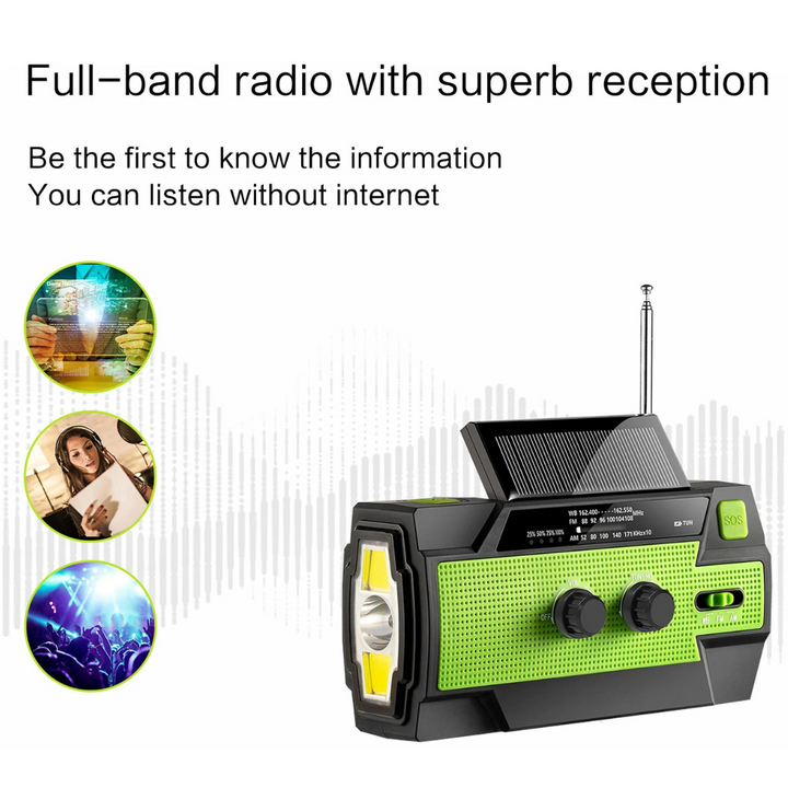 Multifunctional solar-powered radio | Bowlift
