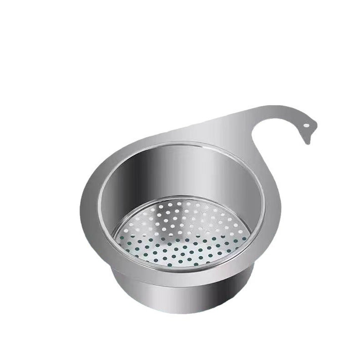 Stainless steel draining basket for the sink, hanging