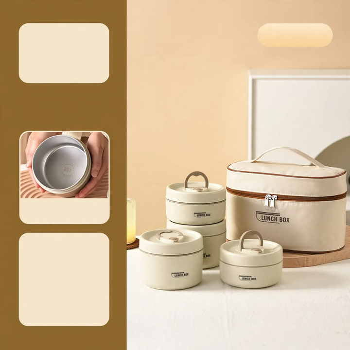 Stainless Steel Lunch Box, Multi-layer, 501–800 ml