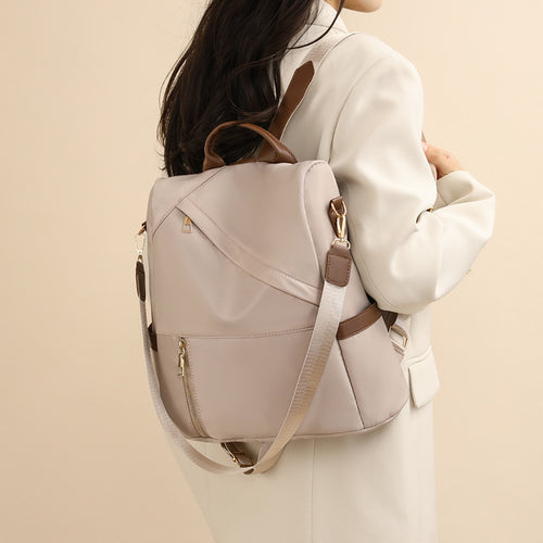 Backpack, Nylon, waterproof, solid color