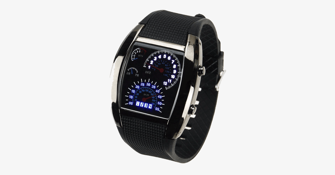 BowLift | Stylish Car Racing Design LED Digital Men's Watch