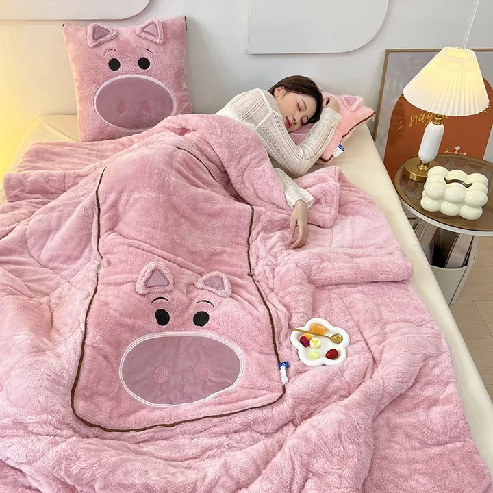 BowLift | Convertible CozyNest Blanket Pillow Combo for Home Comfort