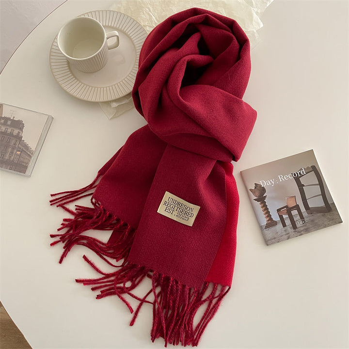 LuxeTwist Scarf - Elegant Reversible Pashmina Bowlift