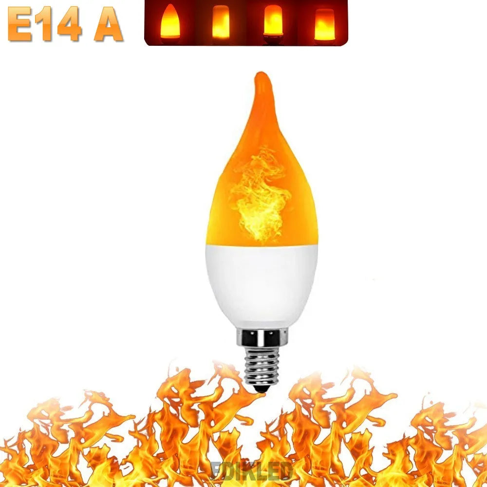 LED FLAME LIGHT PARTY LAMP - 4 MODES FIRE SIMULATION | Bowlift