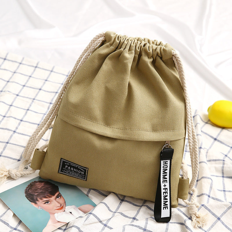 Lightweight backpack made of cotton fabric
