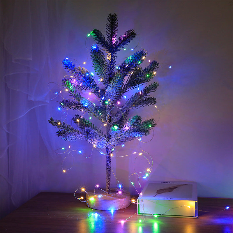 LED string lights, 10 m, 100 lights, USB/battery