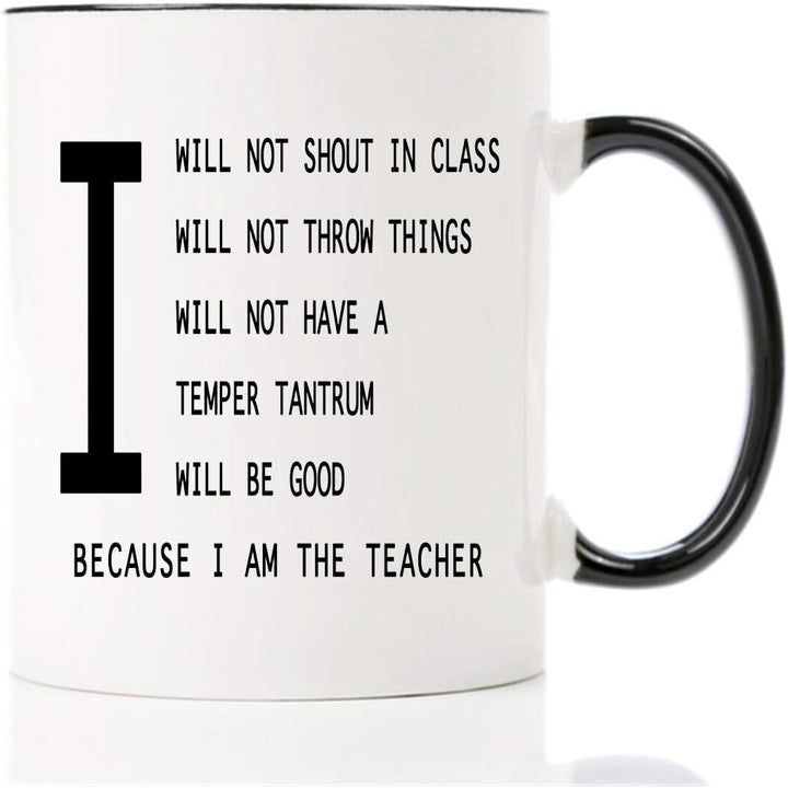 Ceramic coffee mug with saying, 301–400 ml