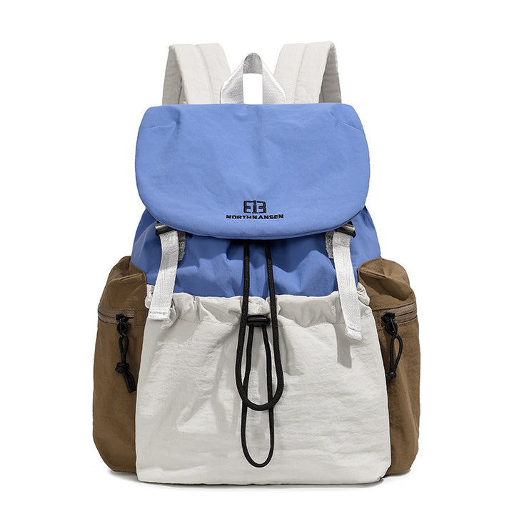 Backpack with contrasting colors, 20–35 L, oxford fabric