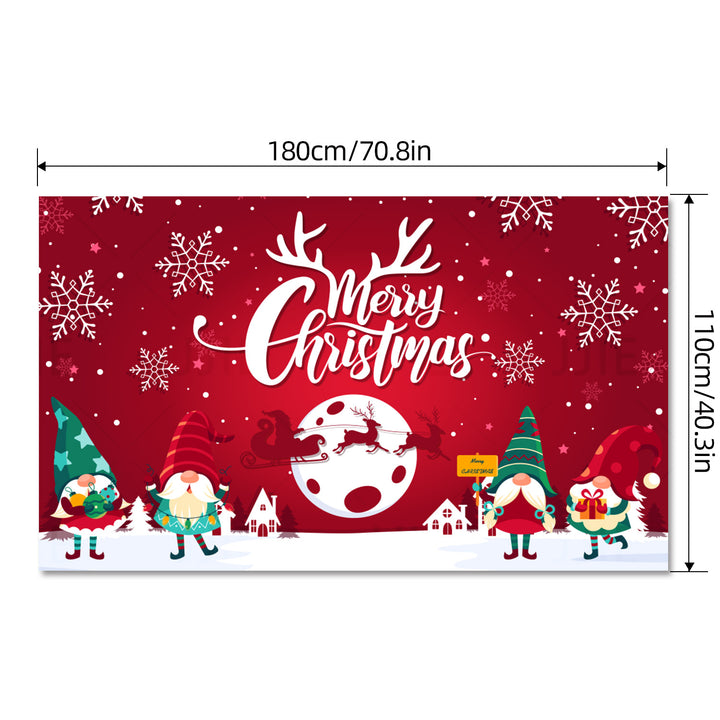 Merry Christmas Family Canvas - Humans & 2 Pets