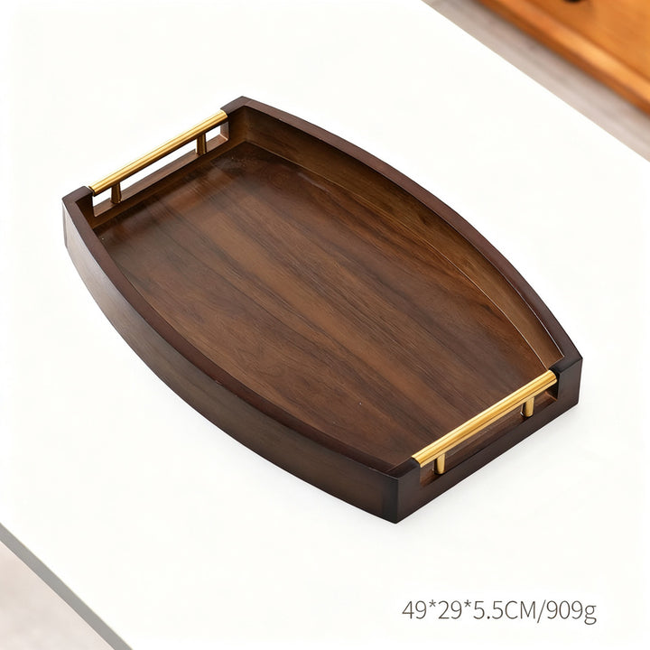 Bamboo serving tray, rectangular