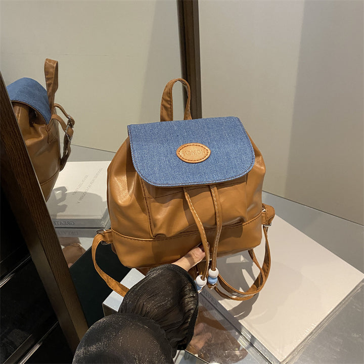 Double Backpack, PU Material, Modern Design