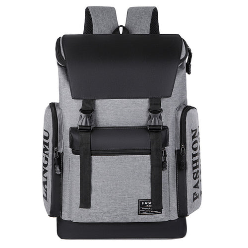 Men's canvas backpack, up to 16-inch laptop, breathable