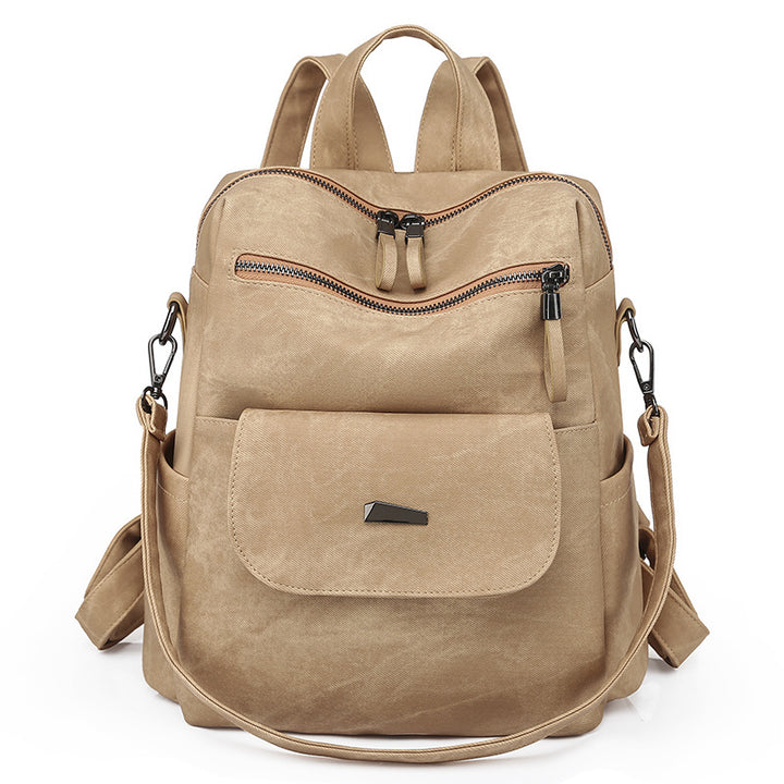 Women's backpack made of PU, large capacity