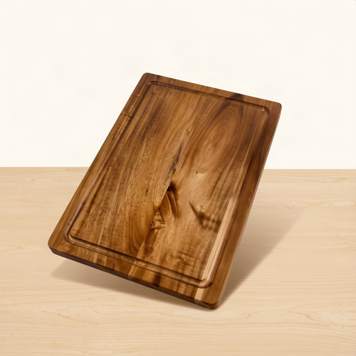 Wood cutting board, square, single or 3-piece set