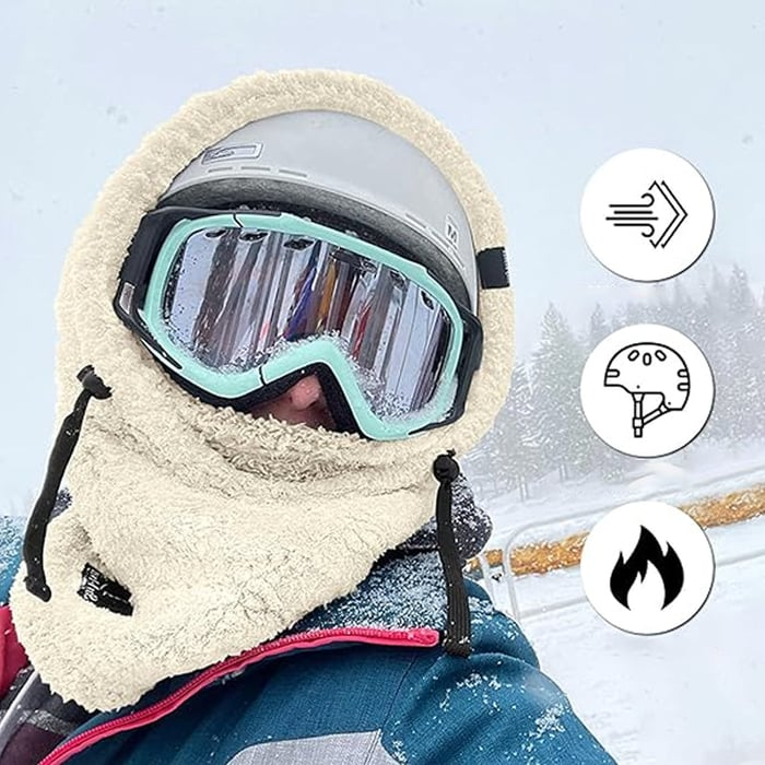 Ski mask with Sherpa hood | Bowlift