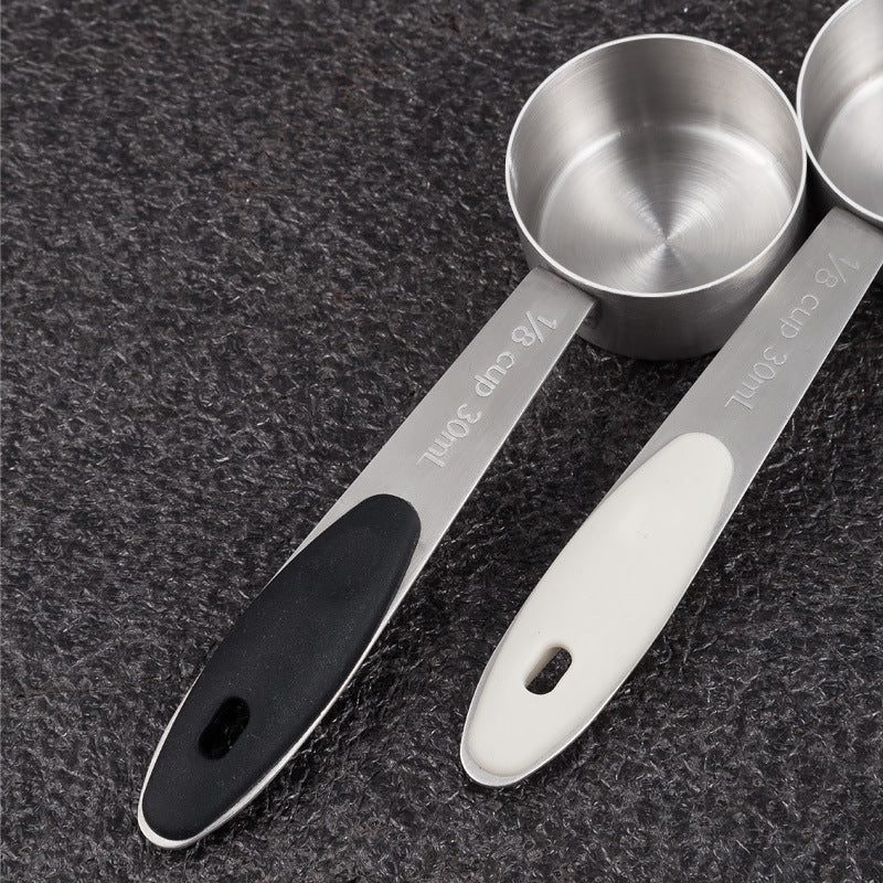 Stainless steel measuring spoon and cup set, 6-piece