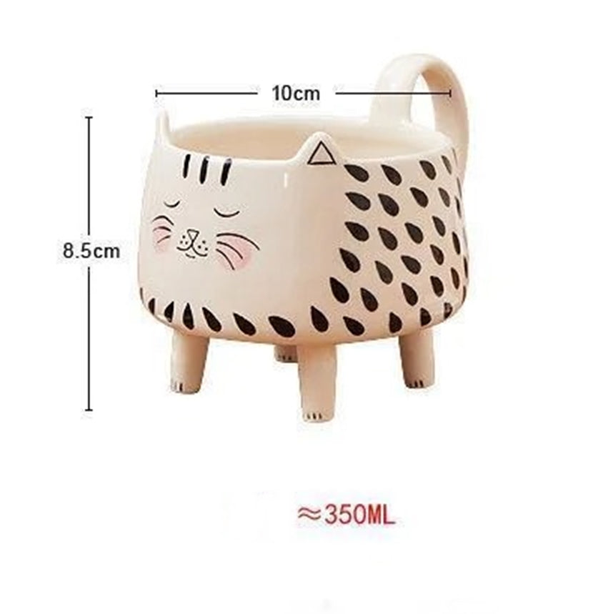BowLift | Happy Cat Long Legs Ceramic Mug