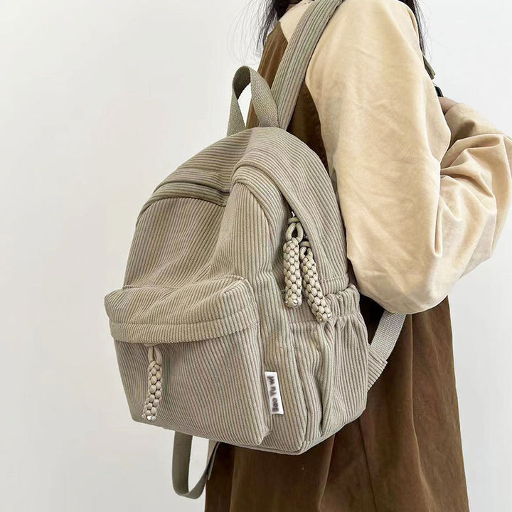 Women's backpack, cord, 20–35 L, for 13-inch laptop