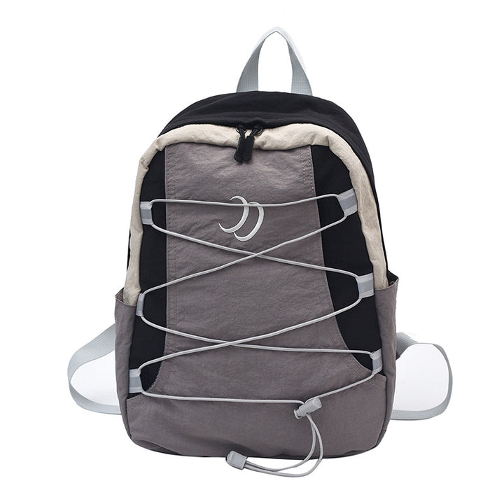 Nylon-Backpack, 20–35 L, with letter pattern