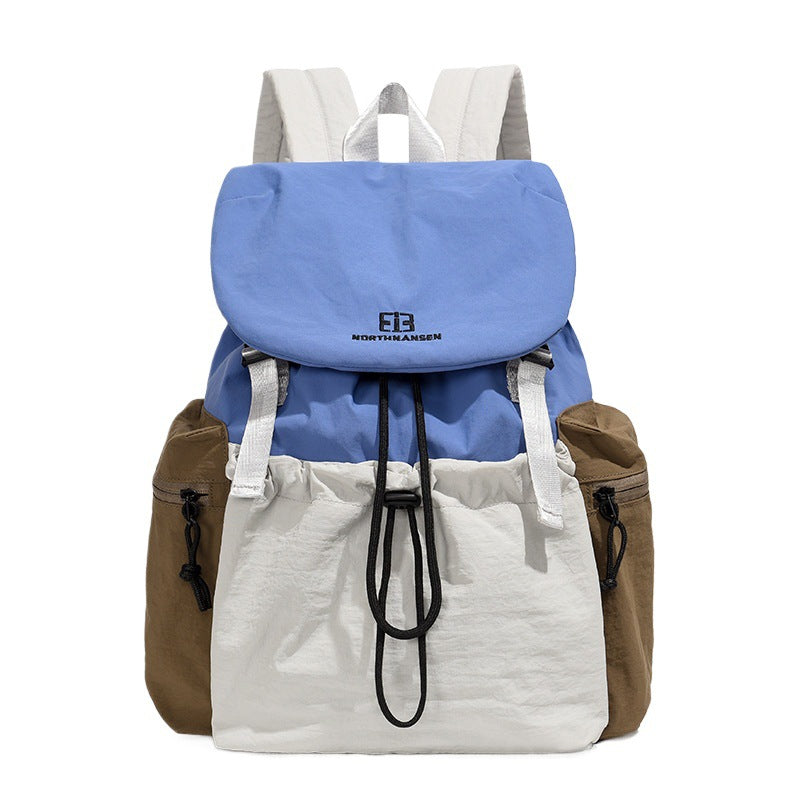 Backpack with contrasting colors, 20–35 L, oxford fabric