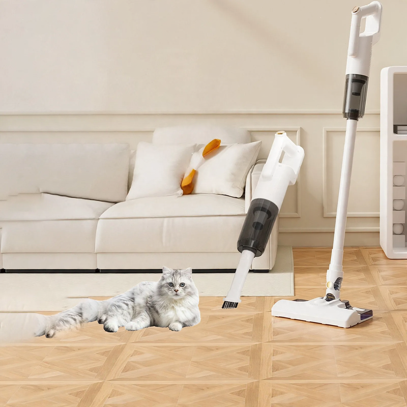 Cordless handheld vacuum cleaner with wiping function, dry and wet cleaning
