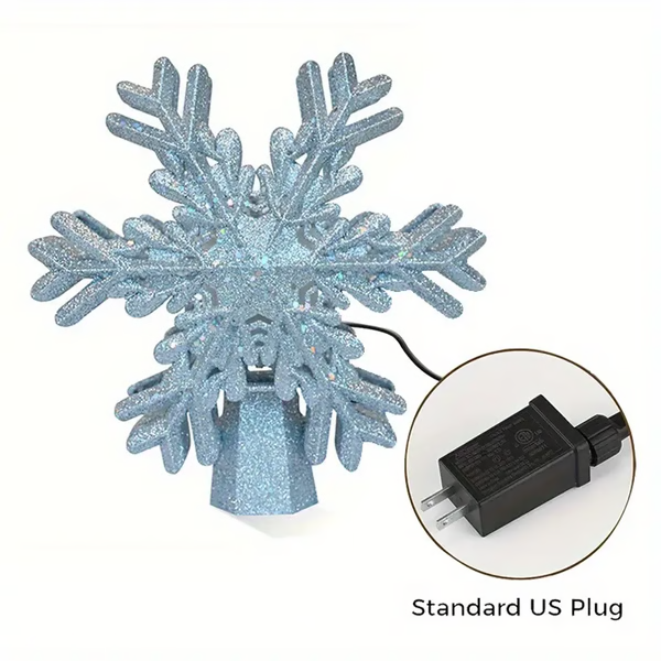 BowLift | Christmas Tree Topper Lights With LED Snowflake Projector