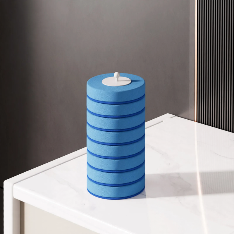 Toilet brush with interchangeable brush heads