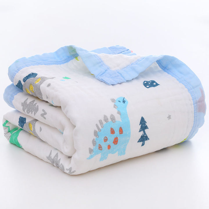 Cotton bath towel, 4-ply, with patterns