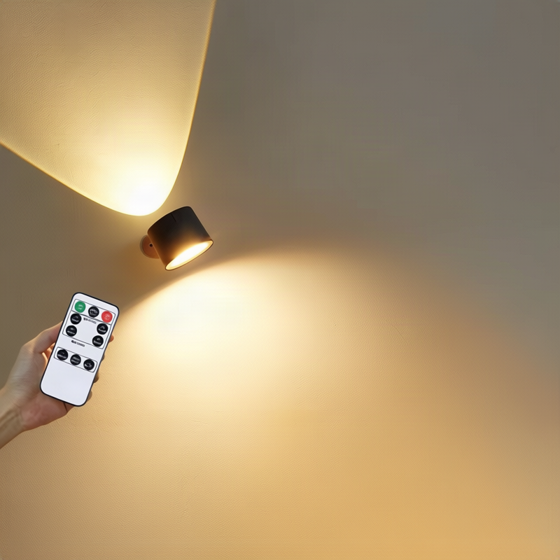 LED wall light, dimmable, with touch control